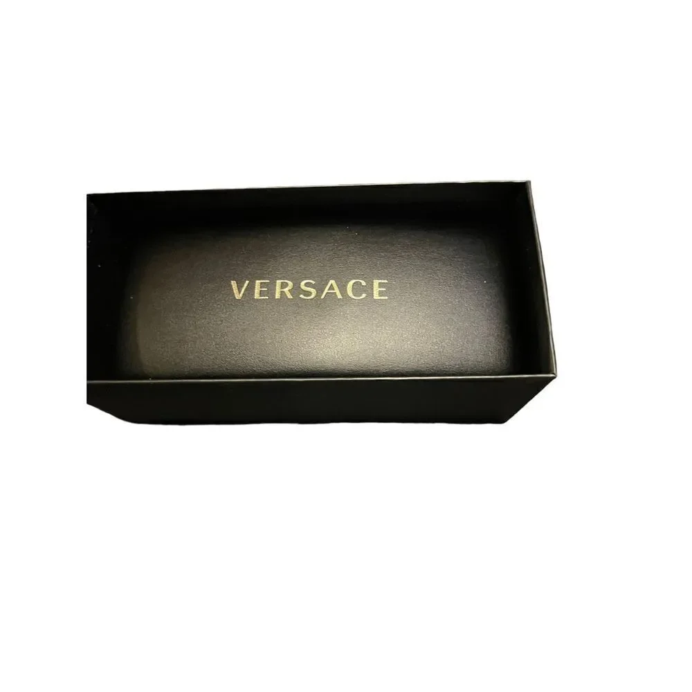 Versace Velveteen Interior Black Sunglasses Case Hinged Hard Cover Case Only